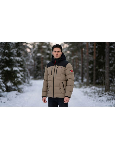 Parka męska geographical norway cachot beige db men 068 (wa1696h/gn-beige)