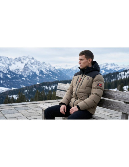 Parka męska geographical norway cachot beige db men 068 (wa1696h/gn-beige)