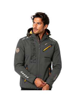 Softshell męski geographical norway royaute dgrey-orange gtx men 068 (ww4643h/gn-dark grey / orange)
