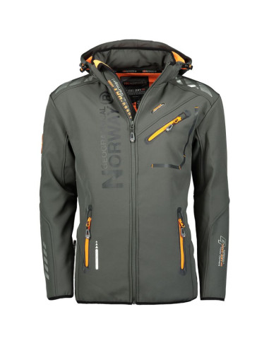 Softshell męski geographical norway royaute dgrey-orange gtx men 068 (ww4643h/gn-dark grey / orange)