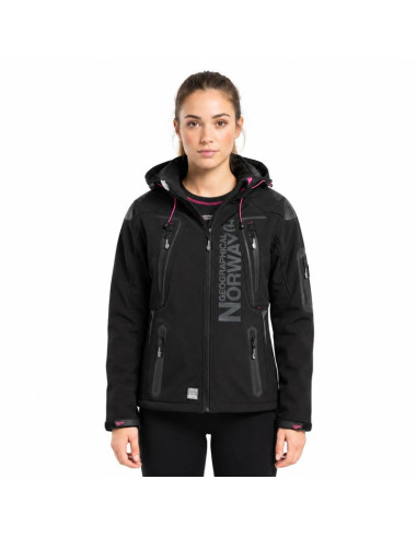 Softshell damski geographical norway tislande lady black   007 (wu4016f/gn-black)