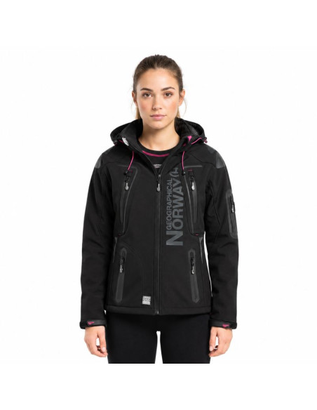 Softshell damski geographical norway tislande lady black   007 (wu4016f/gn-black)