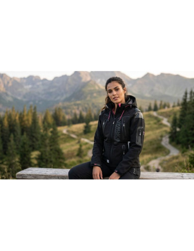 Softshell damski geographical norway tislande lady black   007 (wu4016f/gn-black)
