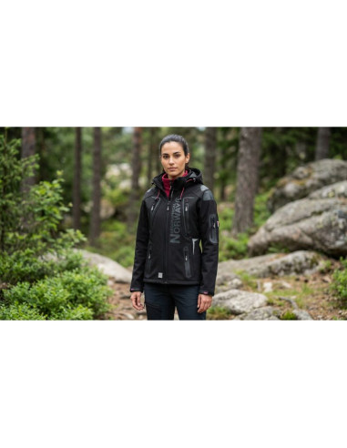 Softshell damski geographical norway tislande lady black   007 (wu4016f/gn-black)