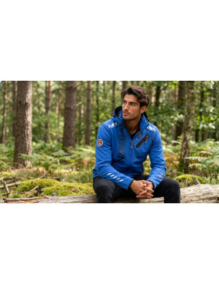 Softshell męski geographical norway royaute db royal blue  black men 068 (wy2168h/gn-royal blue / black)
