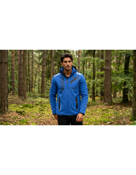 Softshell męski geographical norway royaute db royal blue  black men 068 (wy2168h/gn-royal blue / black)