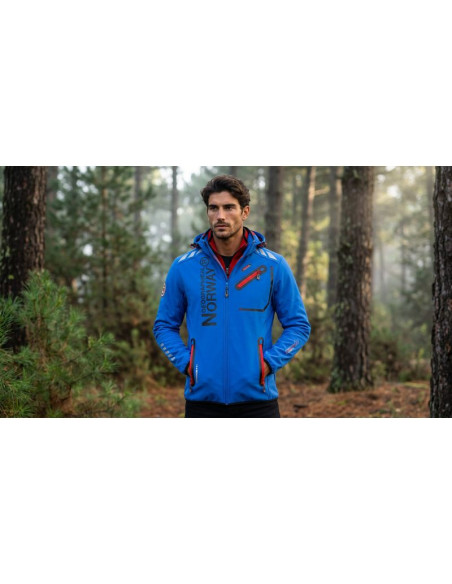 Softshell męski geographical norway royaute db royal blue  red men 068 (wy2170h/gn-royal blue / red)