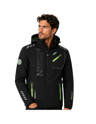 Softshell męski geographical norway royaute men ass a bs2 056 (wt1804h/gn-black / green)