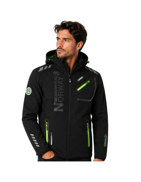 Softshell męski geographical norway royaute men ass a bs2 056 (wt1804h/gn-black / green)