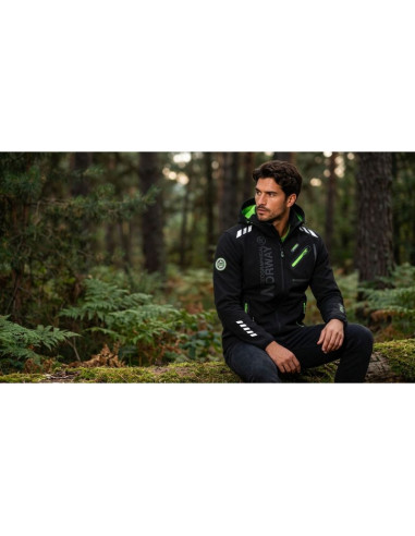 Softshell męski geographical norway royaute men ass a bs2 056 (wt1804h/gn-black / green)
