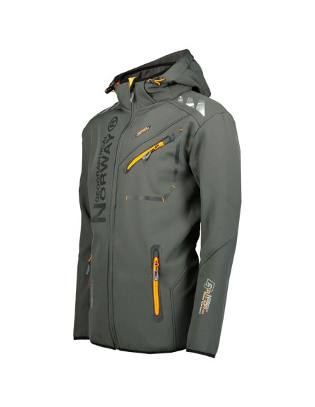 Softshell męski geographical norway royaute men ass a bs2 056 (wt1804h/gn-dark grey / orange)