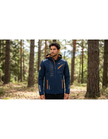 Softshell męski geographical norway royaute men ass a bs2 056 (wt1804h/gn-navy / orange)