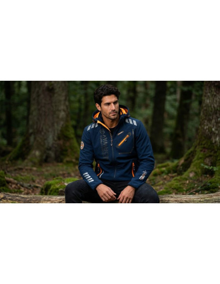 Softshell męski geographical norway royaute men ass a bs2 056 (wt1804h/gn-navy / orange)