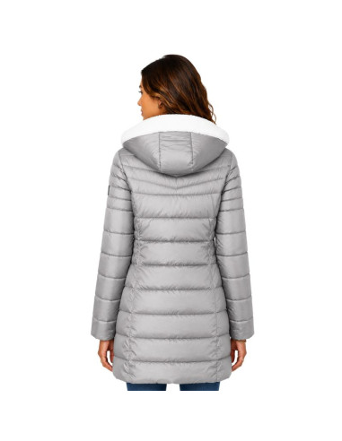 Parka damska geographical norway carenne lgrey db lady 0116 (wz5513f/gn-light grey)