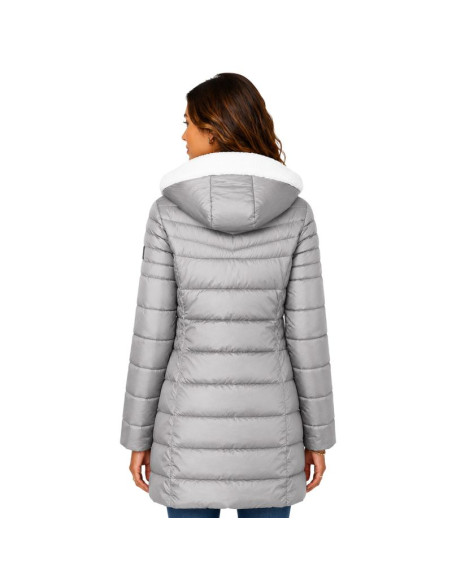 Parka damska geographical norway carenne lgrey db lady 0116 (wz5513f/gn-light grey)