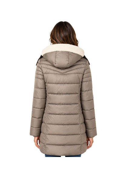 Parka damska geographical norway carenne taupe db lady 0116 (wz5514f/gn-taupe)