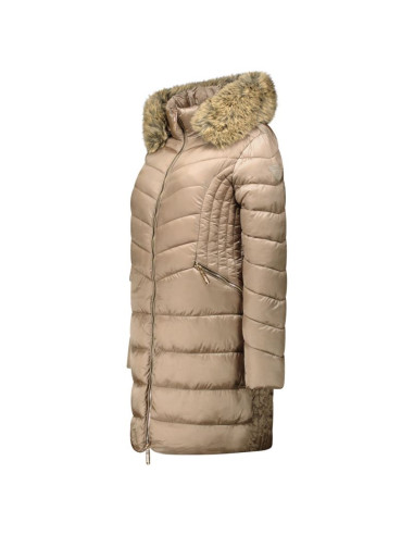 Parka damska geographical norway bololita taupe db lady 0116-1 (wz7487f/gn-taupe)