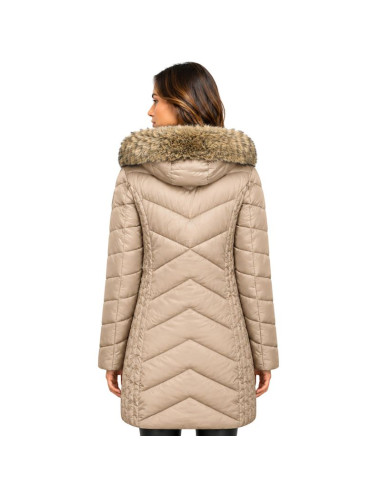 Parka damska geographical norway bololita taupe db lady 0116-1 (wz7487f/gn-taupe)