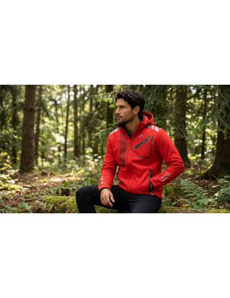Softshell męski geographical norway royaute men ass a bs2 056 (wt1804h/gn-red / black)