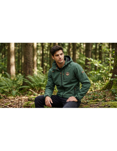 Softshell męski geographical norway tolympia green db men 009 (wz8535h/gn-green)
