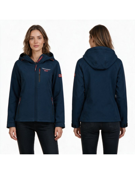 Softshell damski geographical norway tacer db navy lady 009 (wy9181f/gn-navy)