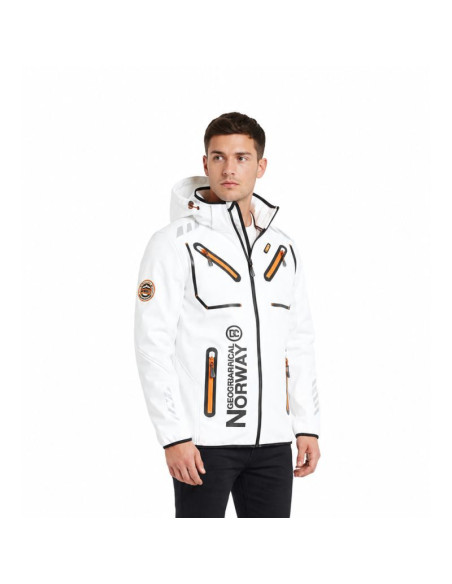 Softshell męski geographical norway rainbow men white ques 056 size xl (wu1270h/gn-white)