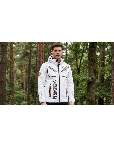 Softshell męski geographical norway rainbow men white ques 056 size xl (wu1270h/gn-white)