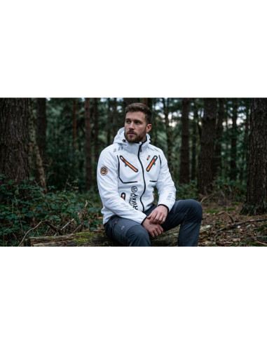 Softshell męski geographical norway rainbow men white ques 056 size xl (wu1270h/gn-white)