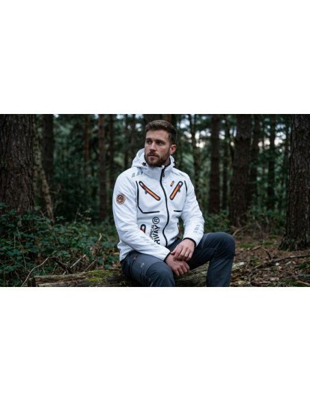 Softshell męski geographical norway rainbow men white ques 056 size xl (wu1270h/gn-white)