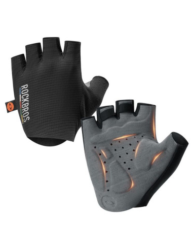 Rockbros rękawiczki rowerowe 162200490 czarne s