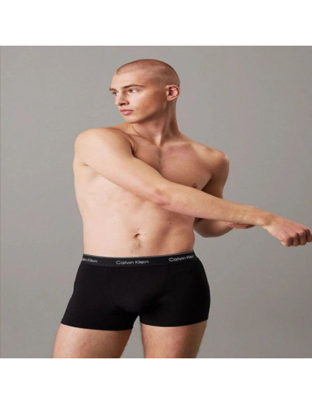 Calvin klein bokserki majtki męskie relaxed 3-pak modne bawełniane zielone szare granatowe