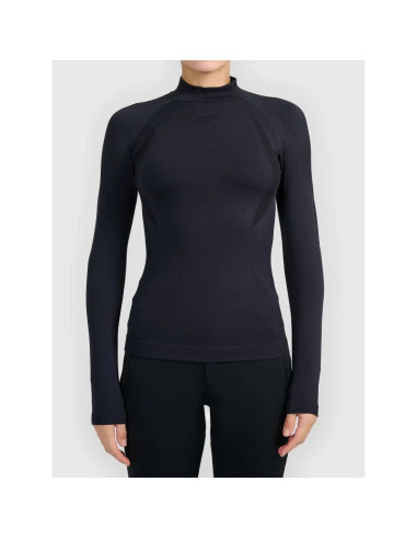 Bezszwowa bielizna narciarska, termoaktywna, z wykończeniem szybkoschnącym - longsleeve damskie 4f4fwaw26useaf324-20s