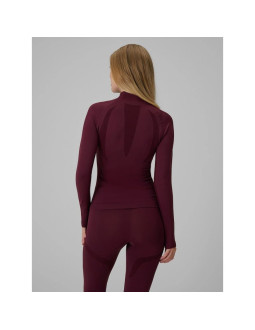 Bezszwowa bielizna narciarska, termoaktywna, z wykończeniem szybkoschnącym - longsleeve damskie 4f 4fwaw26useaf324-60s 2