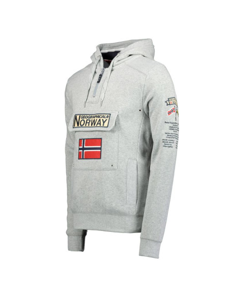 Bluza męska geographical norway gymclass bgrey db gtx  men 054 (ww2844h/gn-blended grey)