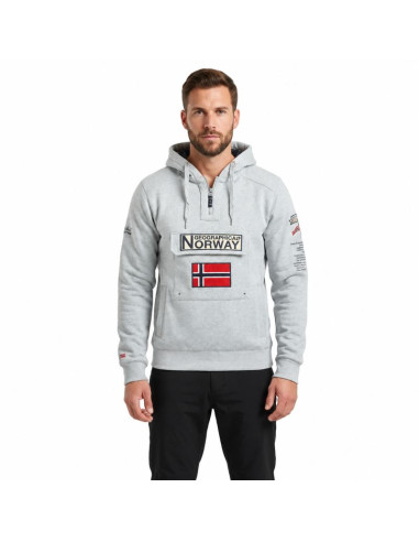 Bluza męska geographical norway gymclass bgrey db gtx  men 054 (ww2844h/gn-blended grey)