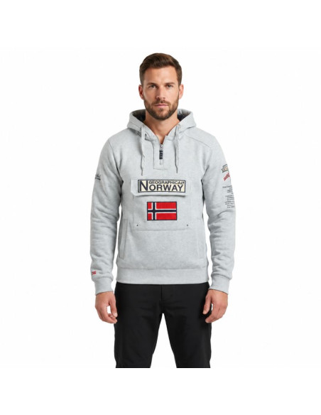 Bluza męska geographical norway gymclass bgrey db gtx  men 054 (ww2844h/gn-blended grey)