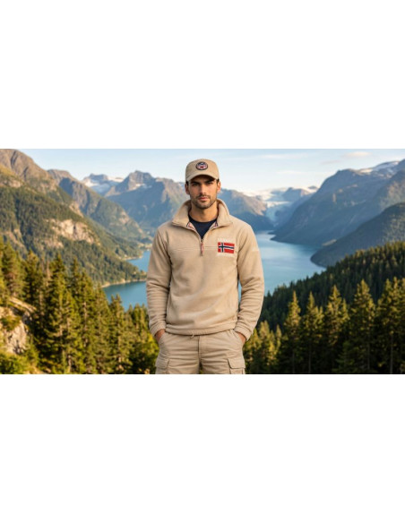 Polar męski geographical norway tequateur beige db men 233 (wz6694h/gn-beige)