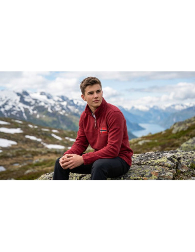 Polar męski geographical norway tequateur burgundy db men 233 (wz6696h/gn-burgundy)