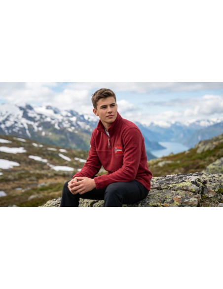 Polar męski geographical norway tequateur burgundy db men 233 (wz6696h/gn-burgundy)