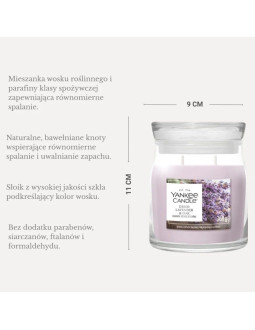 Świeca średnia dried lavender & oak yankee 2