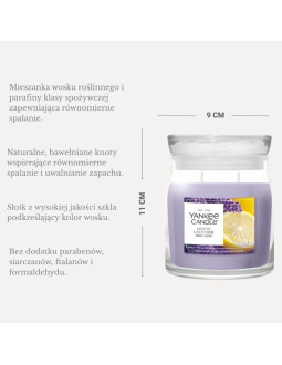 Świeca średnia lemon lavender yankee 2