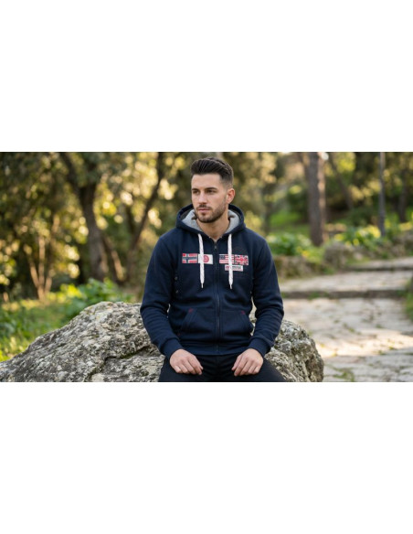 Bluza męska geographical norway gorma men 100 eo +bs (wt1880h/gn-navy)