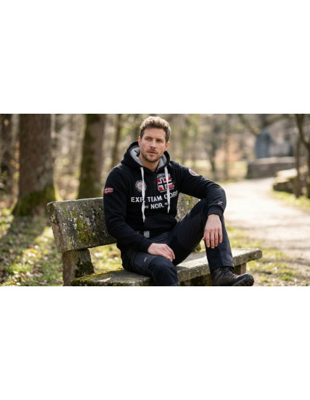 Bluza męska geographical norway goptaine men 100 eo bs2 (wt1885h/gn-black)