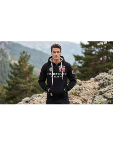 Bluza męska geographical norway goptaine men 100 eo bs2 (wt1885h/gn-black)