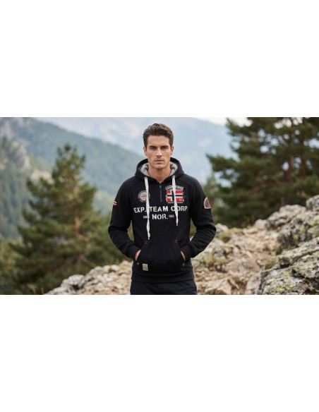 Bluza męska geographical norway goptaine men 100 eo bs2 (wt1885h/gn-black)