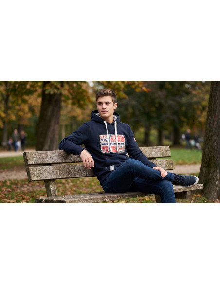 Bluza męska geographical norway gpepe 2 men 100 eo bs2 (wt1874h/gn-navy)