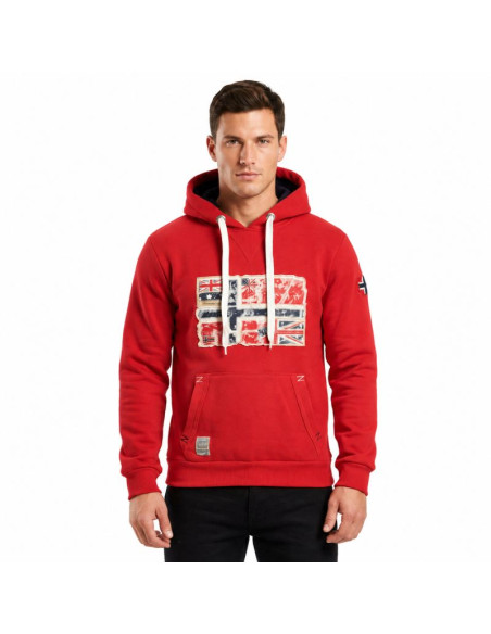 Bluza męska geographical norway gpepe 2 men 100 eo bs2 (wt1874h/gn-red)