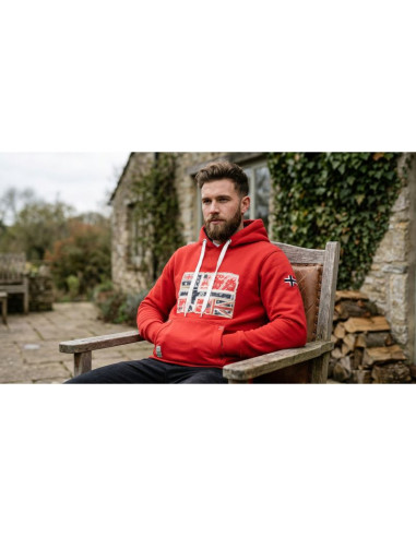 Bluza męska geographical norway gpepe 2 men 100 eo bs2 (wt1874h/gn-red)