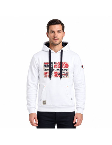 Bluza męska geographical norway gpepe 2 men 100 eo bs2 (wt1874h/gn-white)
