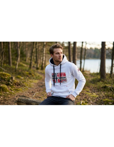 Bluza męska geographical norway gpepe 2 men 100 eo bs2 (wt1874h/gn-white)
